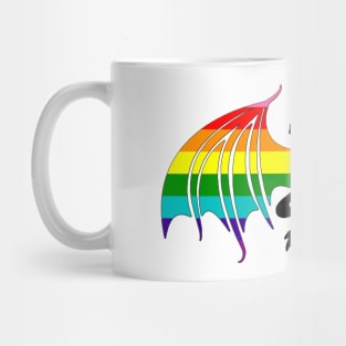 Gay + Trans Pride Dragon Mug
